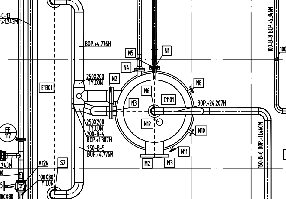 PDMS/E3D 智能出图软件 - 局部细节